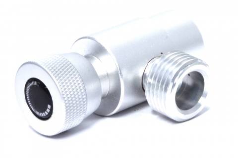 Sivulta katsottuna Advanced Paint Adapter CGA 320 CO2 -sylintereille