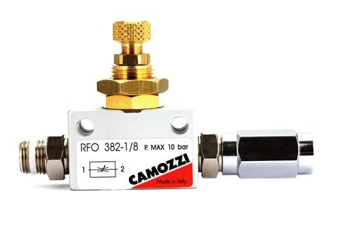 Kuva Camozzi Precision Flow Controller ja Stufand Extension