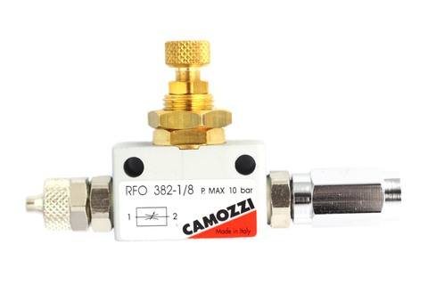 Kuva Camozzi Precision Flow Controller kompressiosta ja laajennuksesta