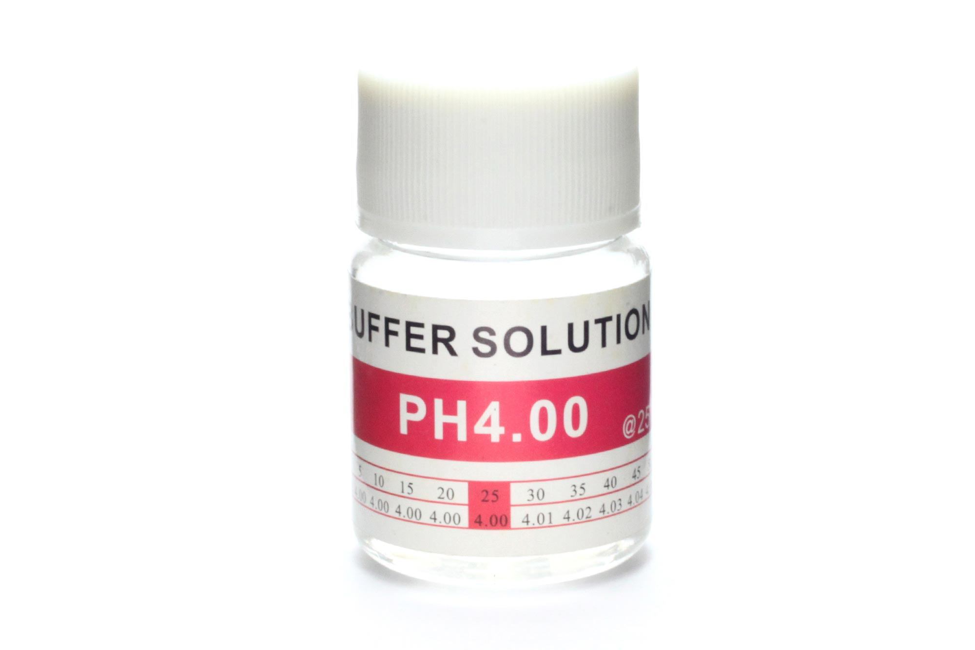pH-säätäjä pH4 puskuritestikalibrointiliuosta