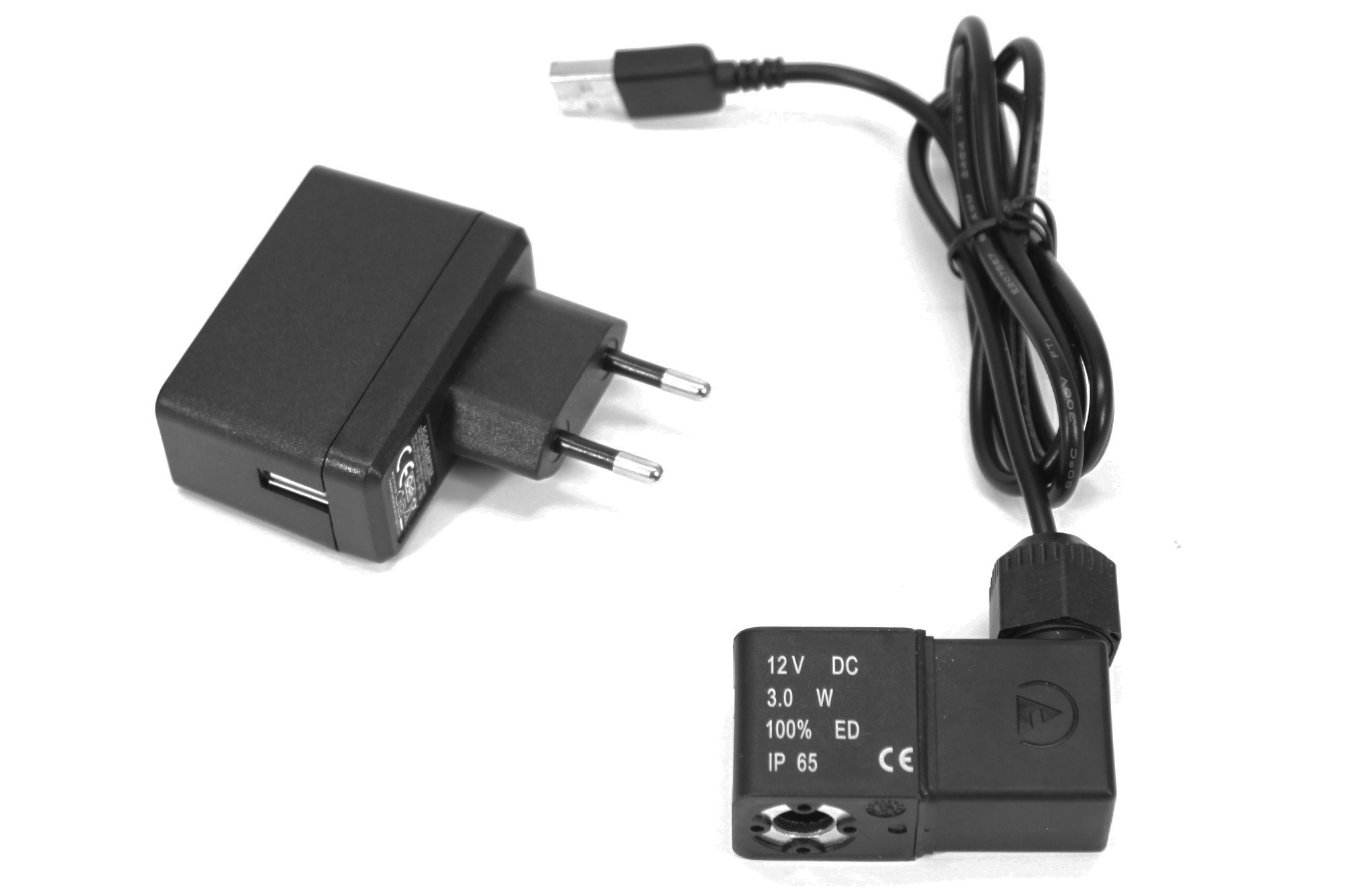 12v DC USB -magneettikäämi ja euromuuntaja